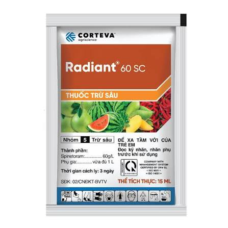 Radiant 60SC 15ml – gói thuốc trừ sâu Spinetoram của Corteva